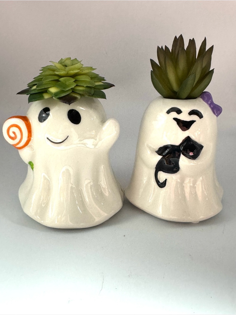 Halloween Ghost Succulent Planter